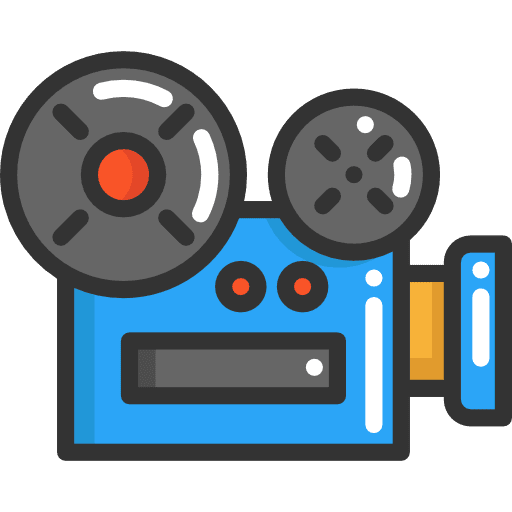 Video camera film electronics cinema icon