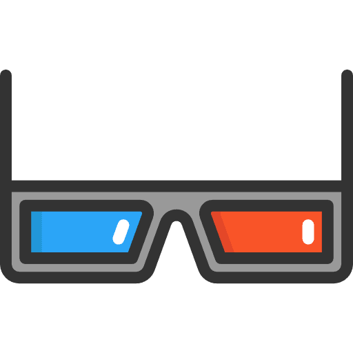 3d glasses cinema 3d glasses filming icon