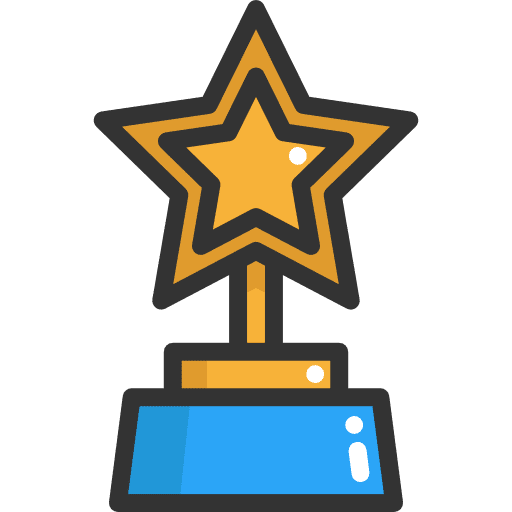 Award winner trophy champion icon