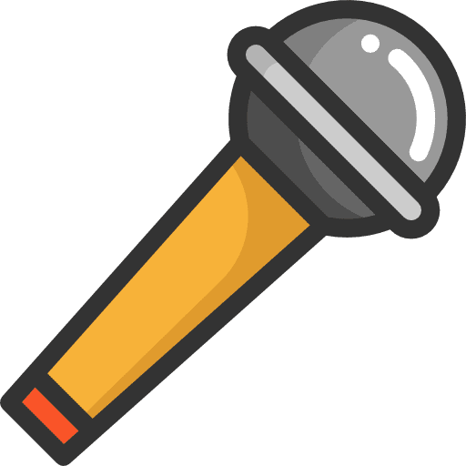 Microphone electronics karaoke music icon