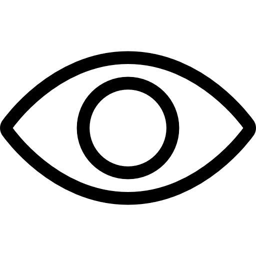 Eye view visibility interface icon