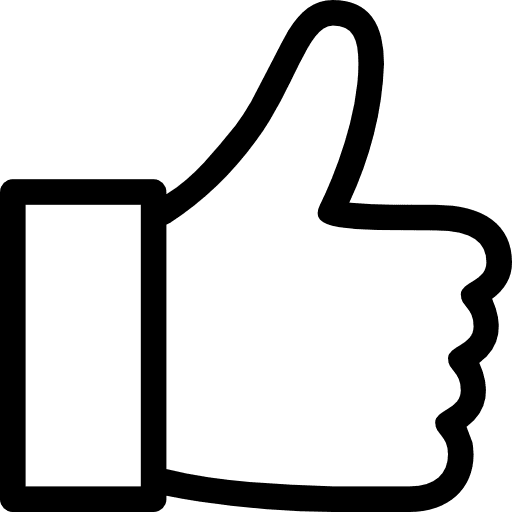 Like hands and gestures finger like icon