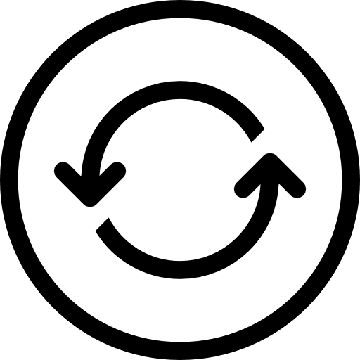 Refresh multimedia arrows ongoing icon