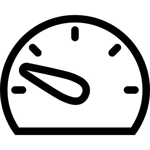 Speedometer measuring bandwidth ui icon