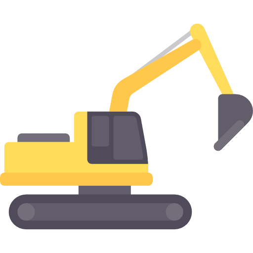 Trucking cargo transport construction icon