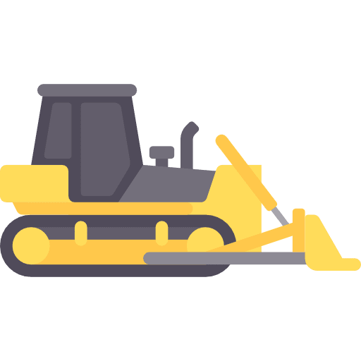 Trucking construction cargo transport icon