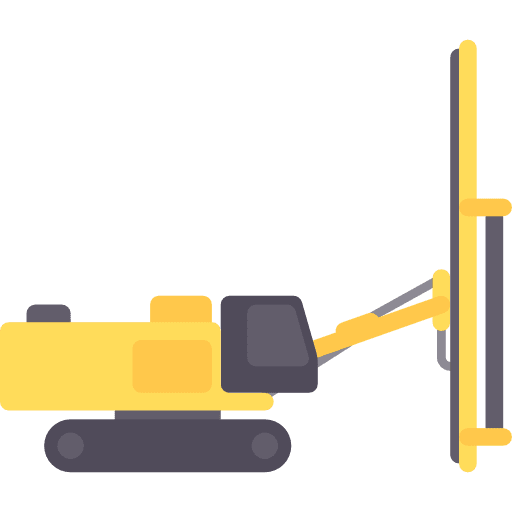 Trucking construction transport cargo icon