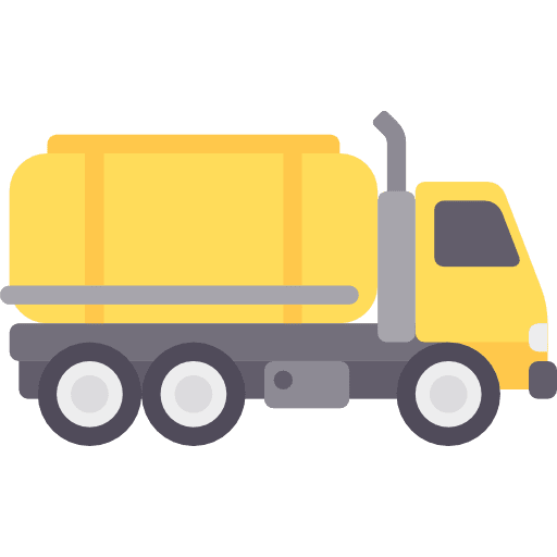 Trucking delivery cargo construction icon