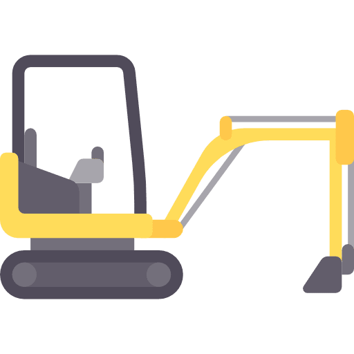 Trucking transport construction cargo icon