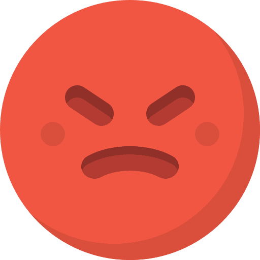 Angry angry feelings emoticons icon