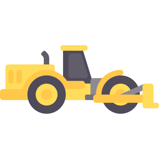 Trucking cargo transport construction icon