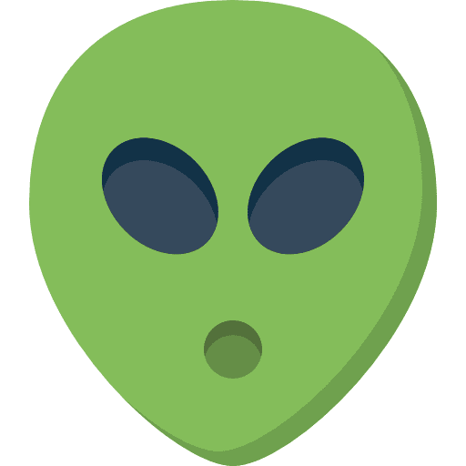 Alien extraterrestrial people galaxy icon