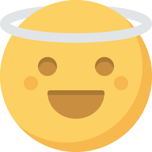 Angel smileys smiley smiling icon