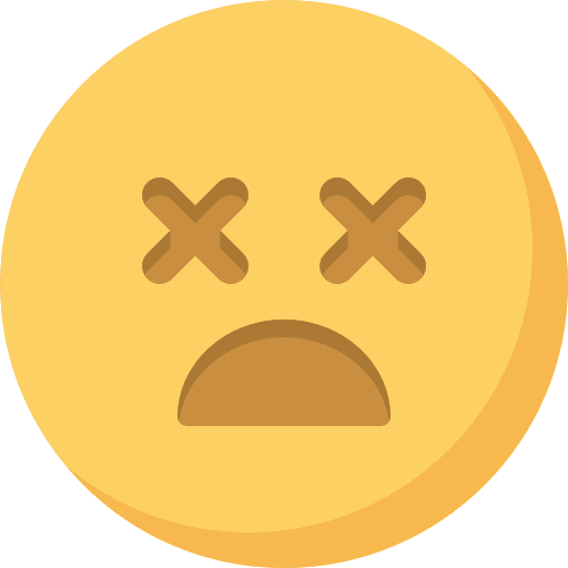 Dead smileys dead emoji icon