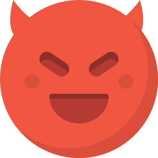 Devil smileys emoticons devil icon