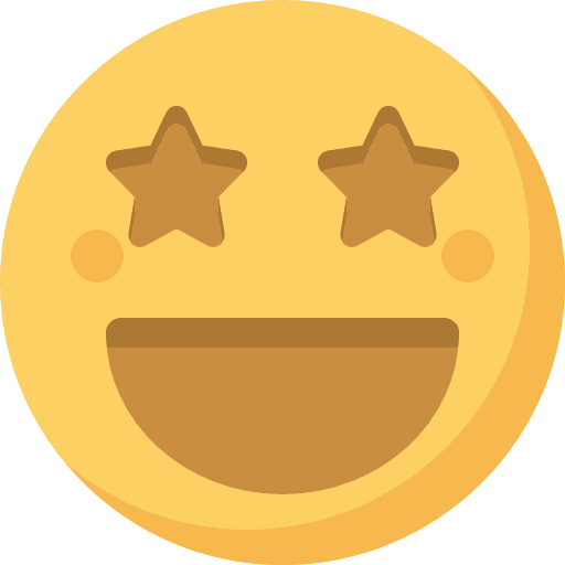 Famous emoji excited smileys icon