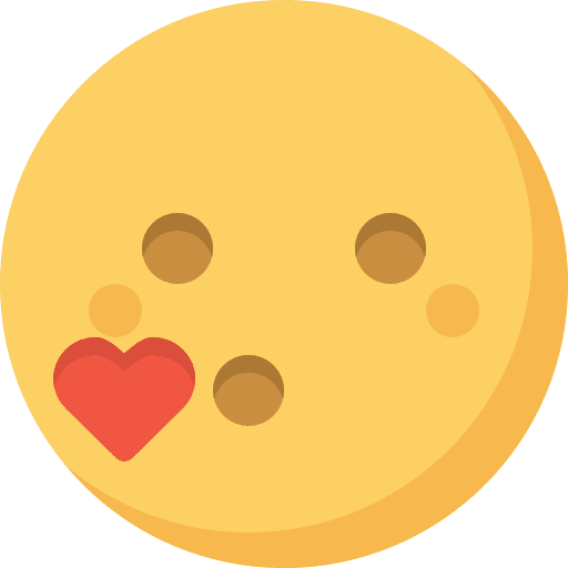 Kiss feelings smileys emoji icon