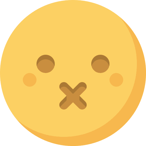 Muted muted feelings emoticons icon