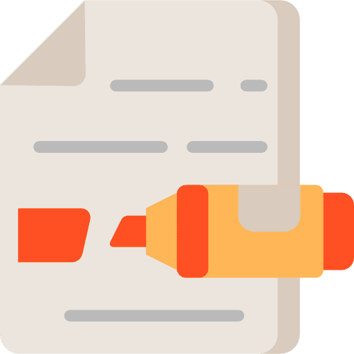 Highlighter files and folders highlighter paper icon