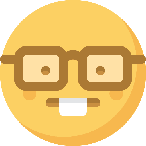 Nerd feelings emoji nerd icon