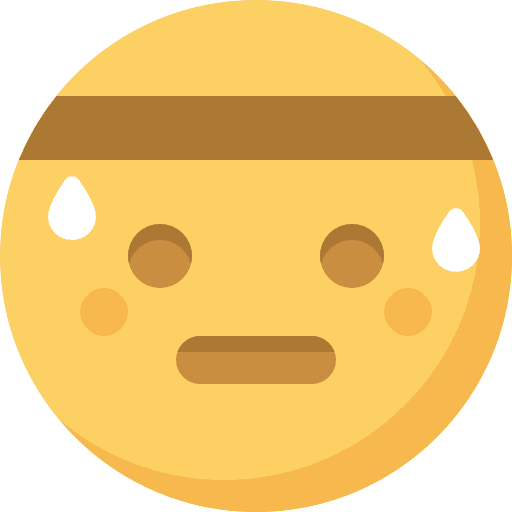 Sweating emoji feelings smileys icon