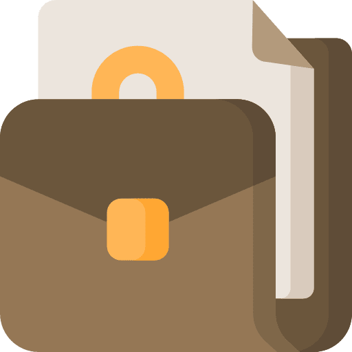 Briefcase travel business suitcase icon