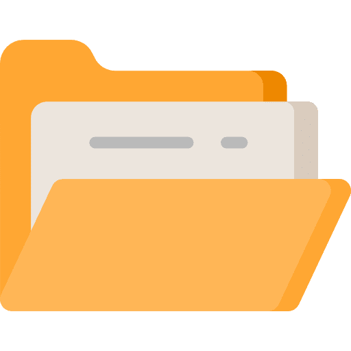 Folder storage file storage office material icon