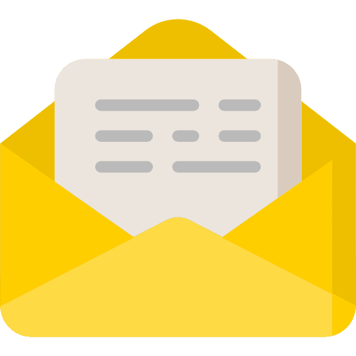 Letter postcard interface social icon