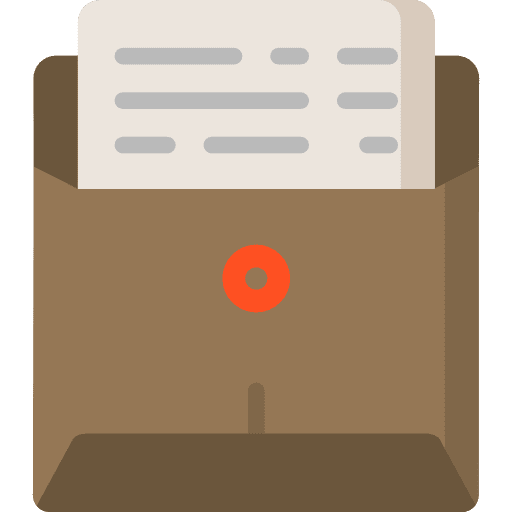 Envelope mailing document communications icon