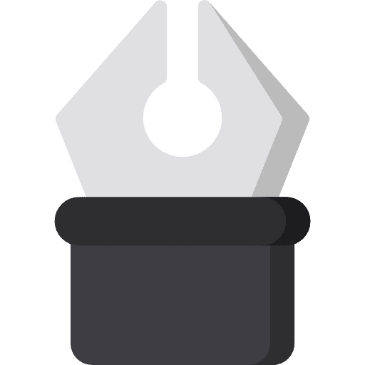 Pen business and finance writing miscellaneous icon