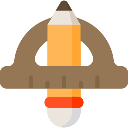 Protractor business and finance tools and utensils measuring utensils icon