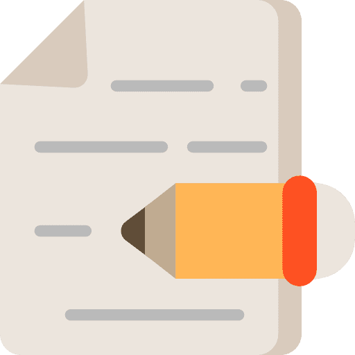 Document files and folders edit document icon