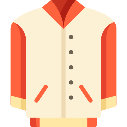 Jacket coat fashion garment icon