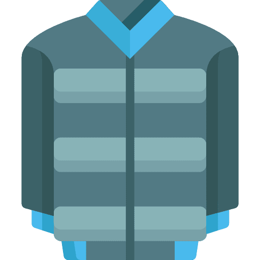 Jacket winter garment overcoat icon