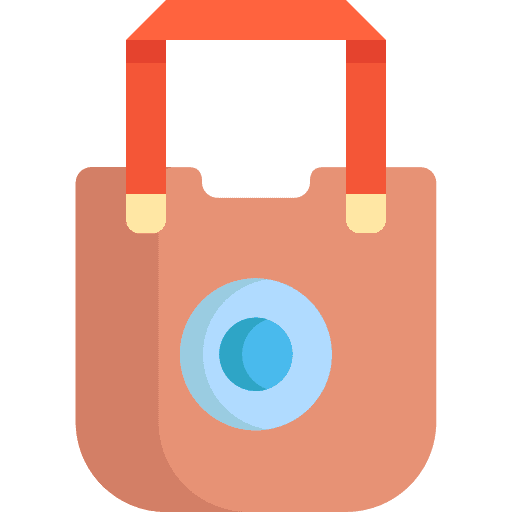 Shopping bag shopper commerce and shopping business icon