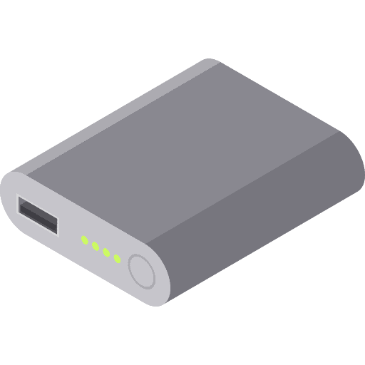 Power bank power bank recharge battery icon