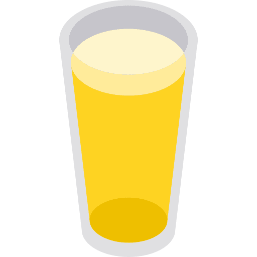 Beer glass drinks beverage icon