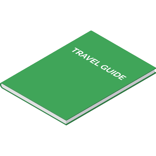 Travel guide orientation travel guide travelling icon