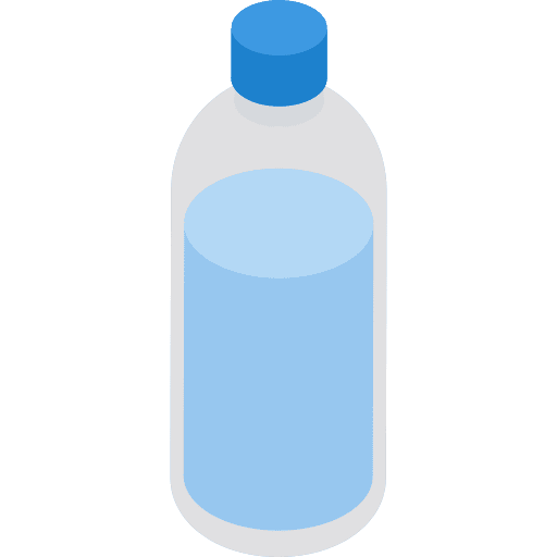 Water hydratation bottle healthy food icon
