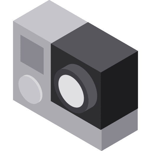 Action camera action electronics camera icon