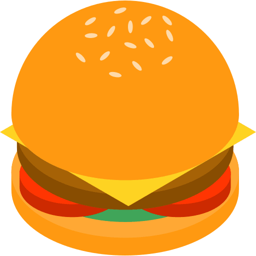 Burger hamburger sandwich junk food icon