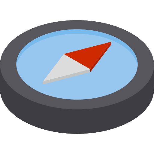 Compass cursor explore tools and utensils icon
