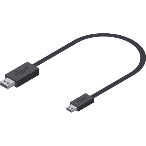 Usb cable device technology electronic icon