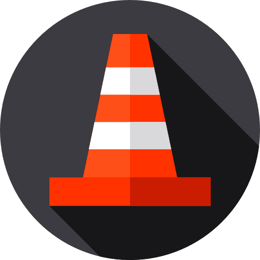 Cone security traffic cone construction and tools icon