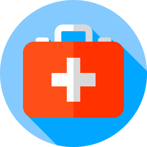 First aid kit doctor hospital health care icon