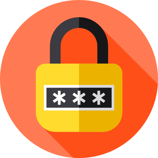 Password passkey password security code icon