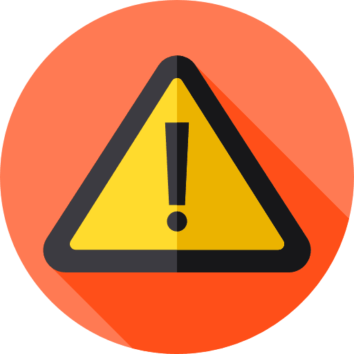 Warning danger warning traffic sign icon