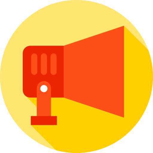 Fire alarm warning danger emergency icon