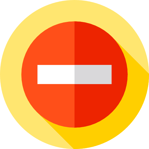 Forbidden signaling forbidden signs icon