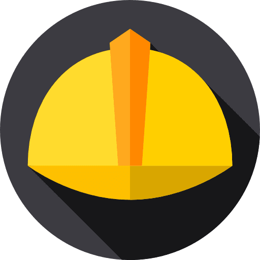 Helmet safe tools and utensils security icon